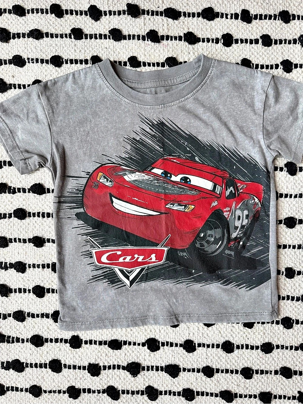 Disney Pixar Cars Boys 2T Gray T-Shirt Like New